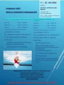 Parkbad Retz - Erwacsenenschwimmkurs